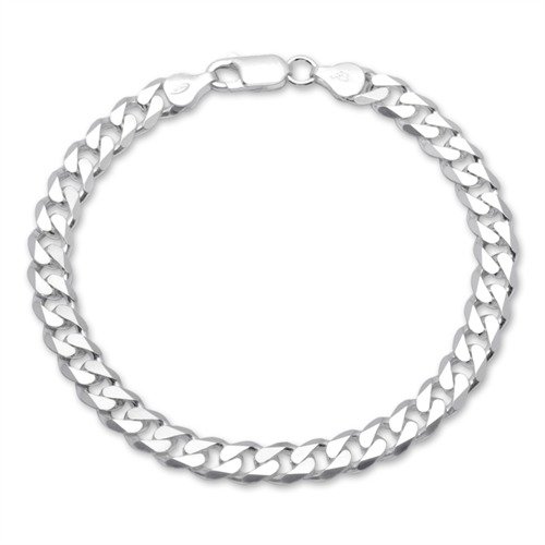 JEWLIX Panzerarmbänder Armband 925 Silber 7mm 21cm