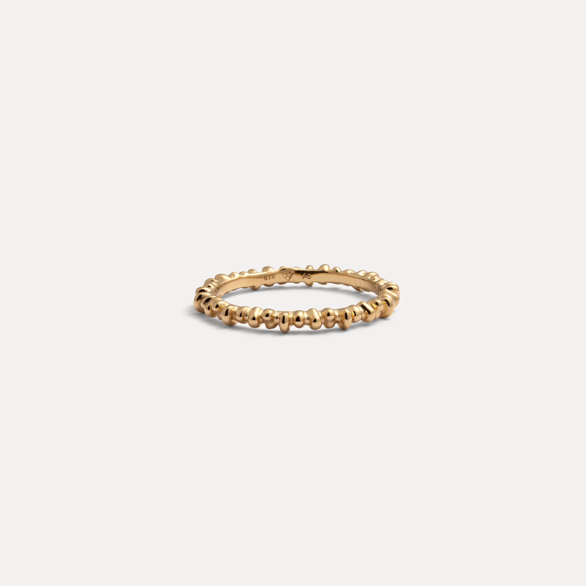 Stilnest Ore Ring 24k Gold Vermeil Stapelring