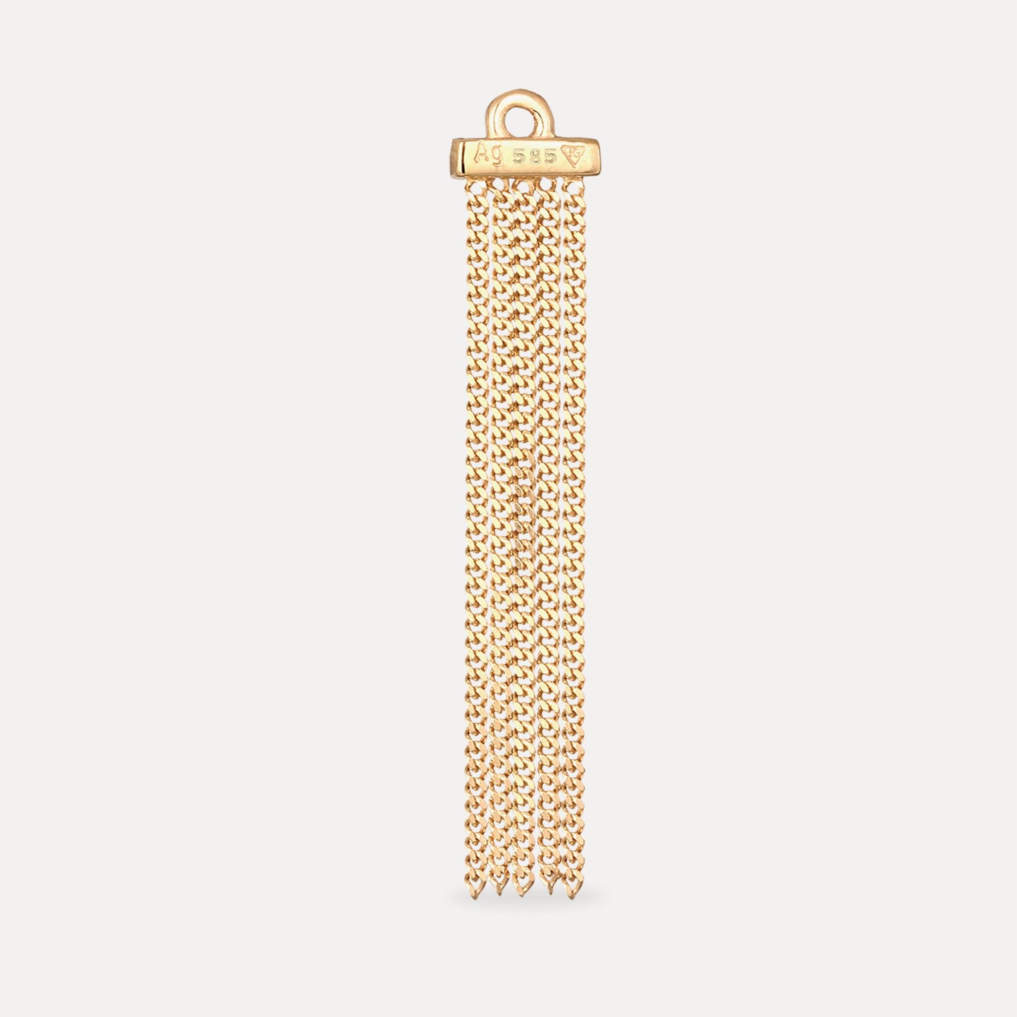 Stilnest Balance Fringe Back Add-On Ohrring 585 Gold