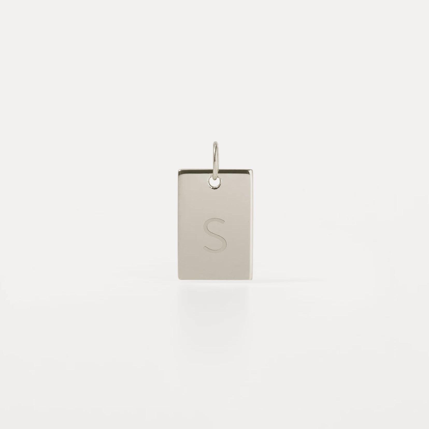 Stilnest Folio Tag Anhänger gravierbar Silber 12 mm