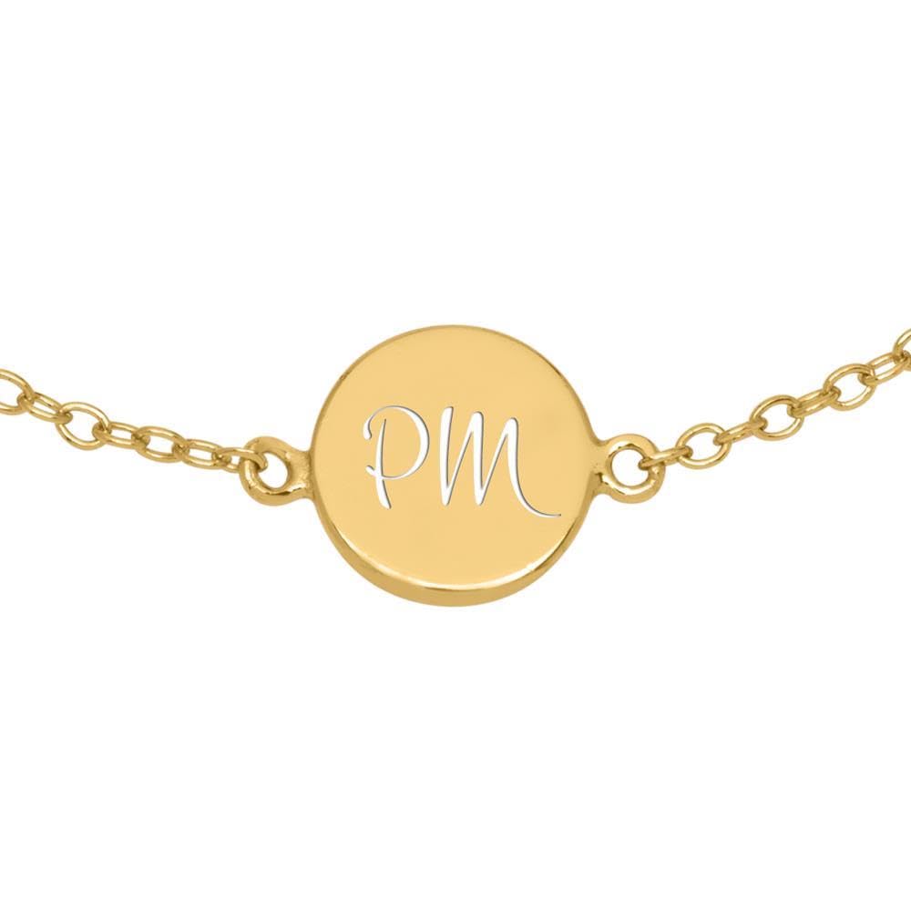 JEWLIX ID-Armbänder Armband 925er Silber vergoldet rund