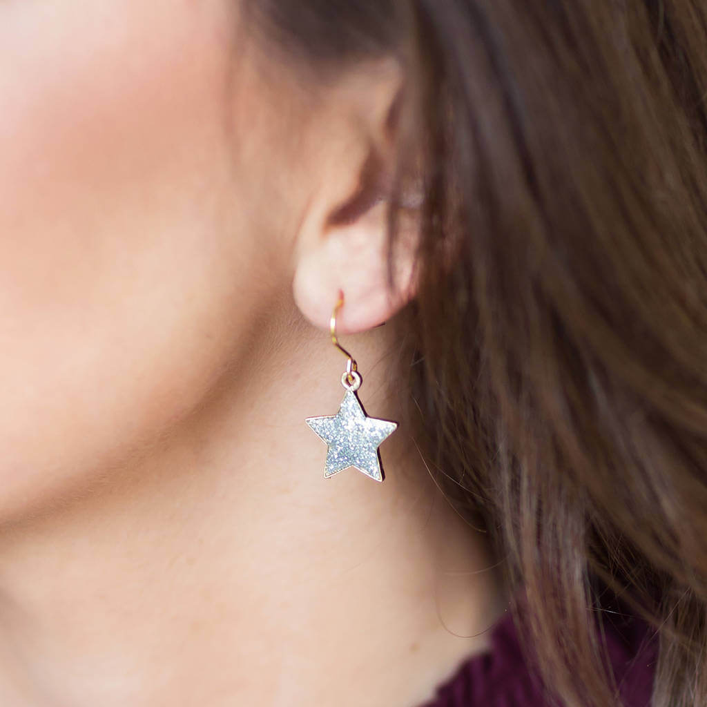 Joy by Corrine Smith Moon Star Ohrring Set Gold