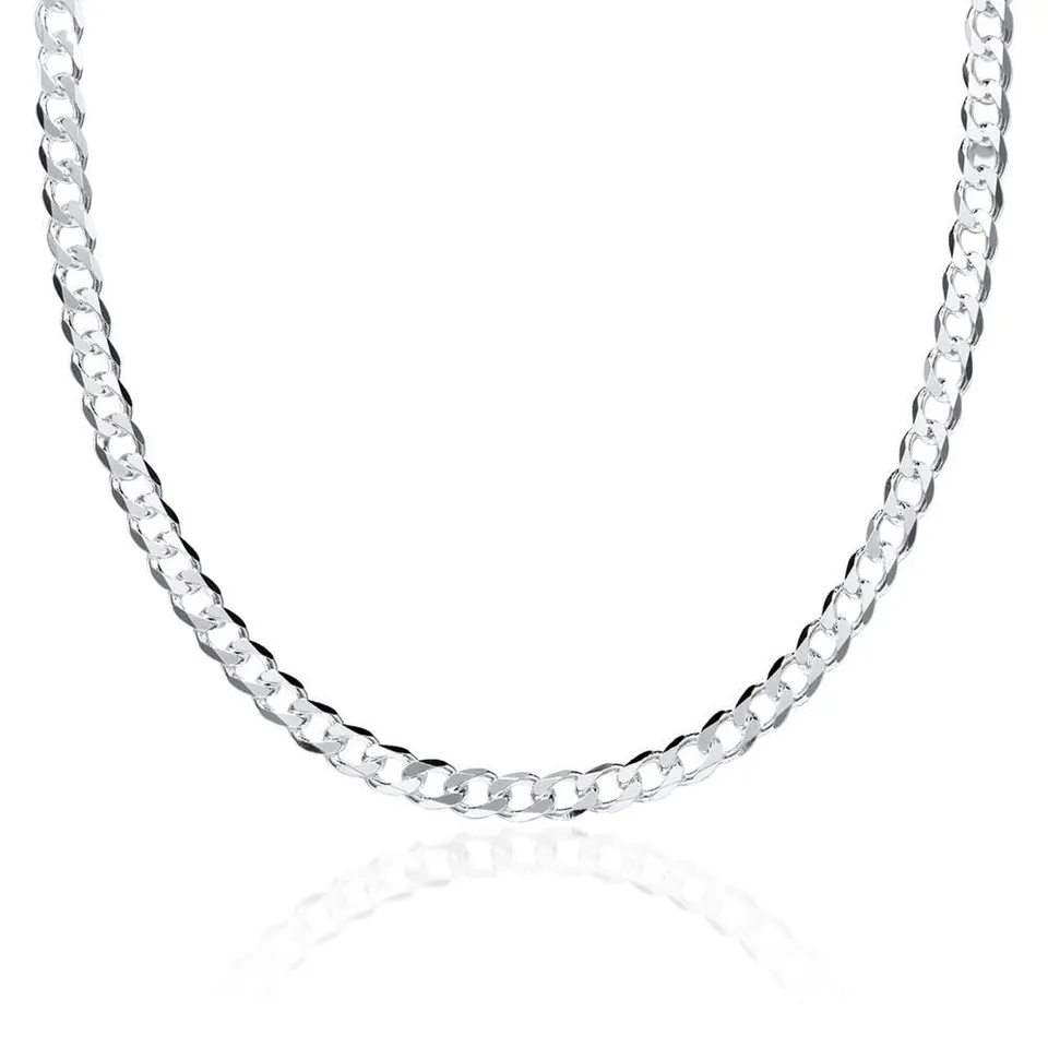 JEWLIX Panzerketten 925 Silber Panzerkette 4,5mm 60cm PK0045