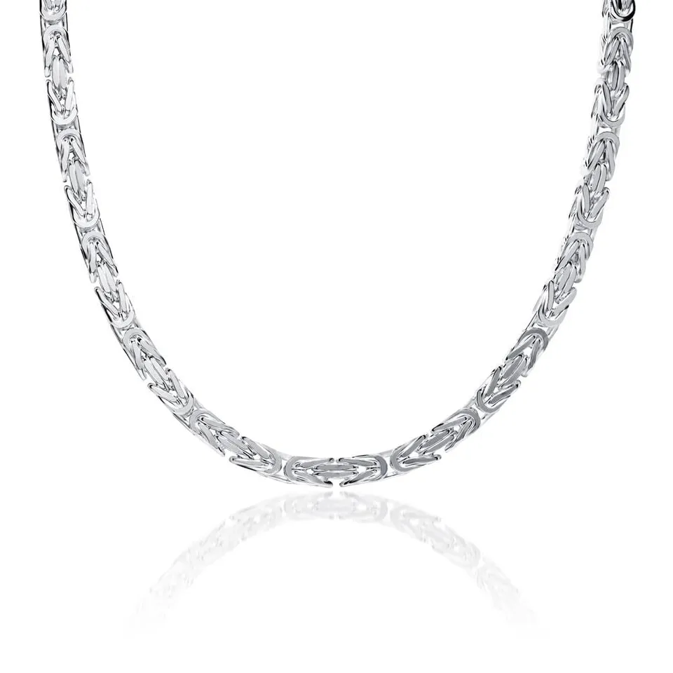 JEWLIX Königskette 4,5mm Silber Halskette Herren 50cm 925er