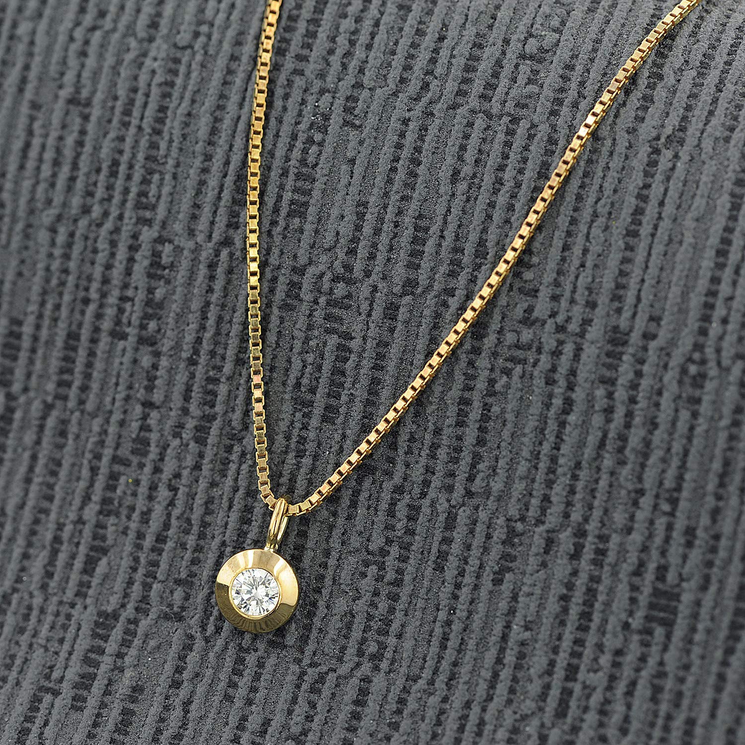 trendor Halsketten 75042 Gold Anhänger Zirkonia Kette 42 cm