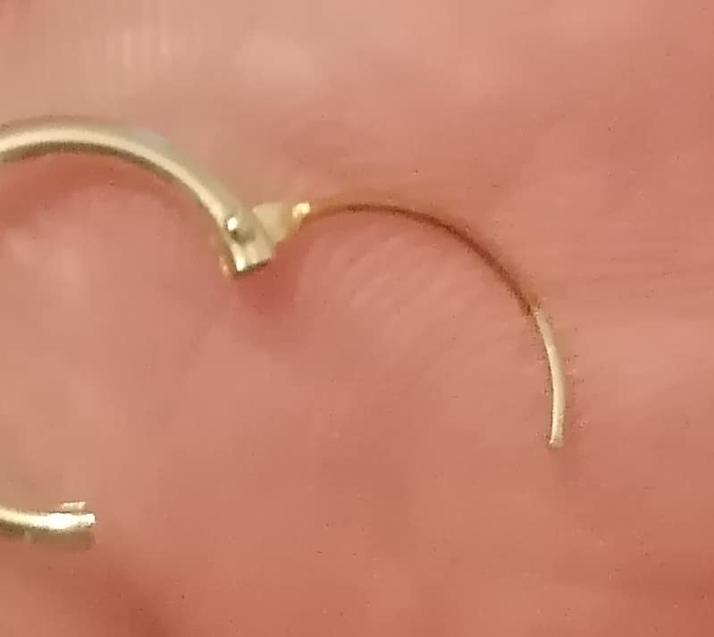 NKlaus Jewellery Klappcreole 585 Gold Einzel 11mm