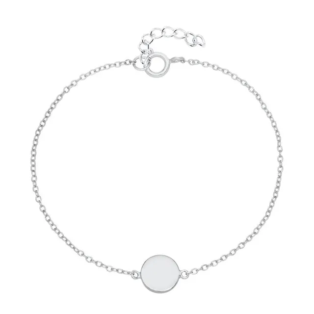 JEWLIX ID-Armbänder Armband Sterlingsilber Silber ID-Platte
