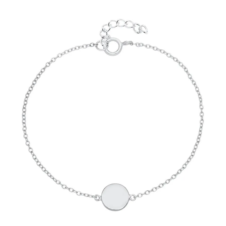 JEWLIX ID-Armbänder Armband Sterlingsilber Silber ID-Platte