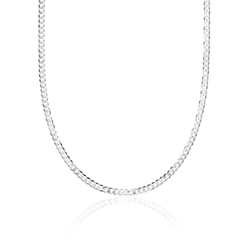 JEWLIX Panzerketten PK0020 Kette Silber 2 mm 50 cm