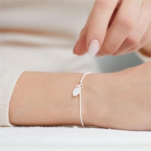 JEWLIX Armband 925er Silber mit Herzanhänger