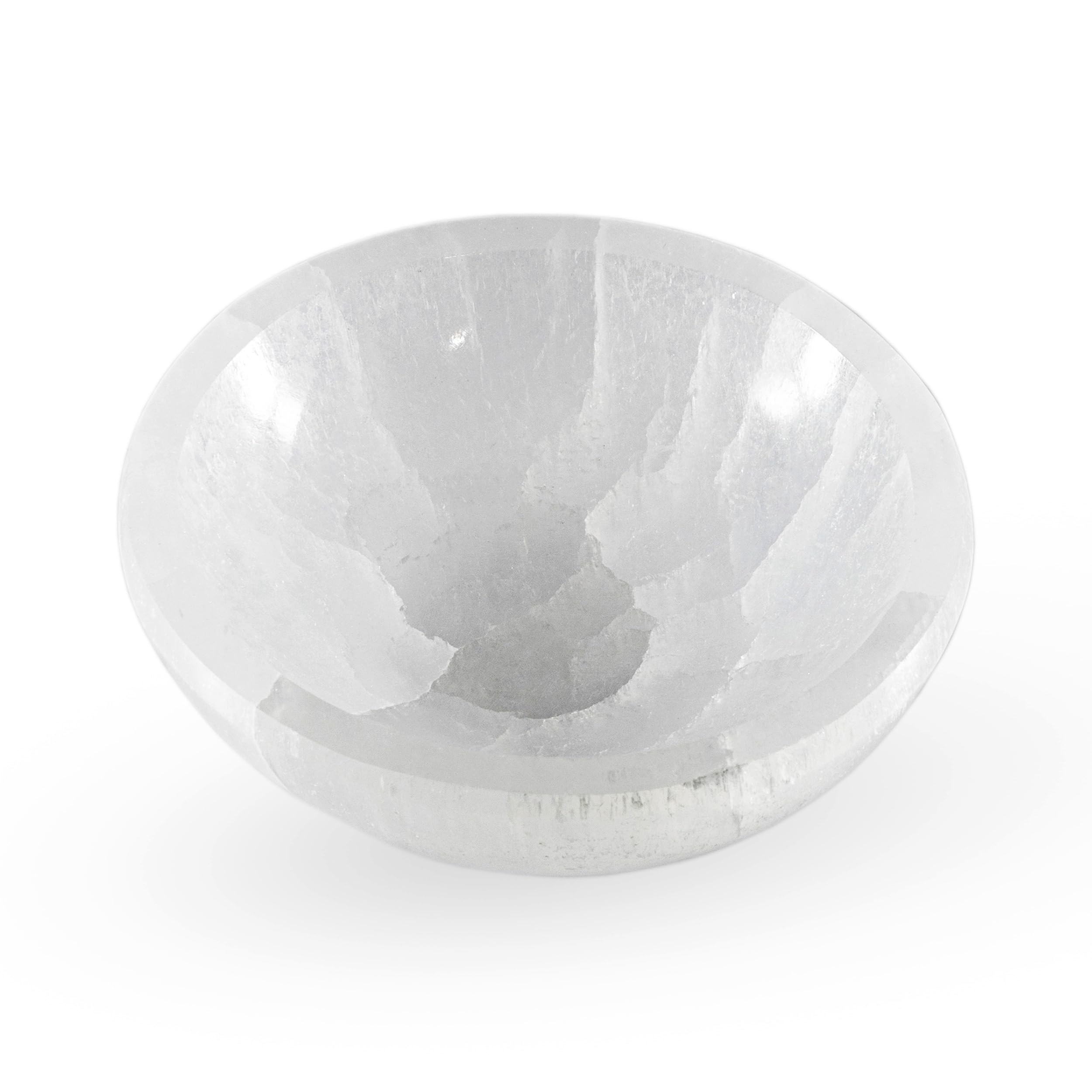 NKlaus Selenit-Schale Heilstein Schmuckschale 9,5cm