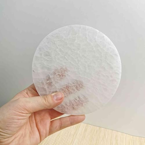 NKlaus HEALING CRYSTALS Selenit-Platte 14,5 cm rund
