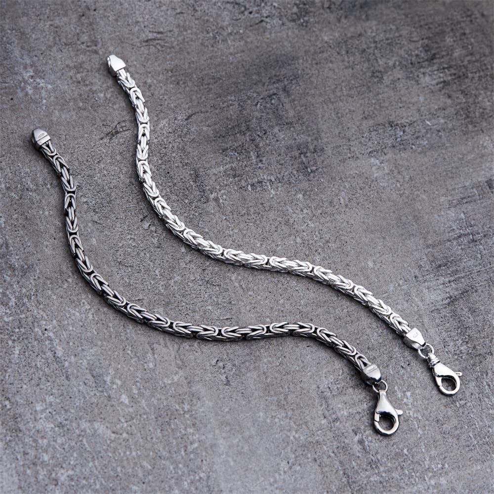 JEWLIX Königsarmband Silber 925 4 mm 19 cm Armband