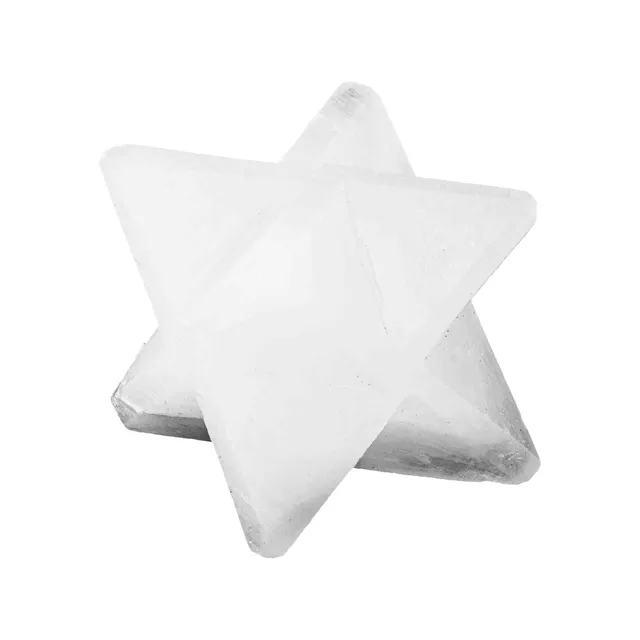 NKlaus Healing Crystals Selenit Merkaba Stern 4 cm Heilstein