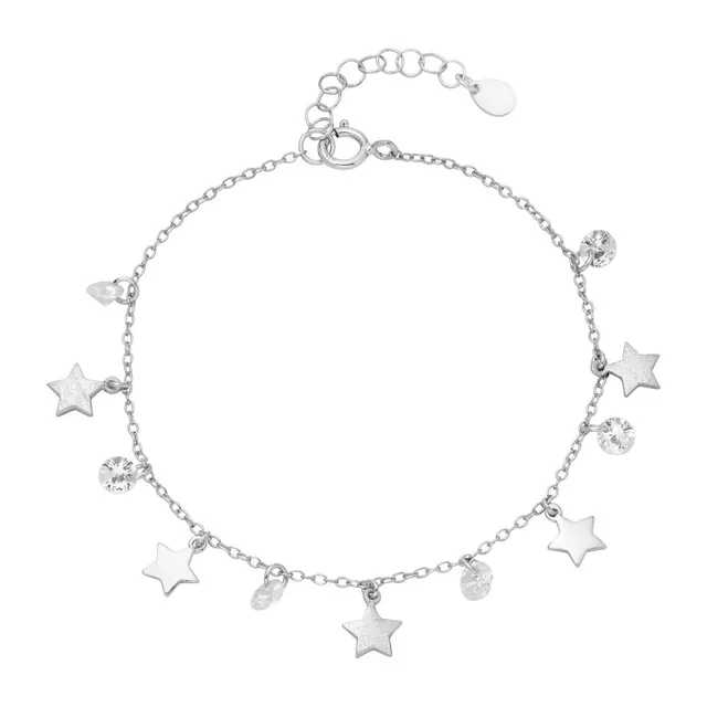 JEWLIX Sterne Armband Silber 925er Zirkonia Damen