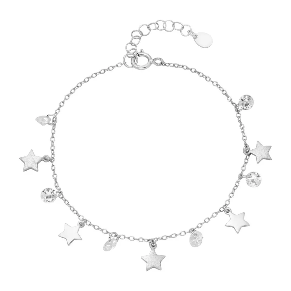 JEWLIX Sterne Armband Silber 925er Zirkonia Damen