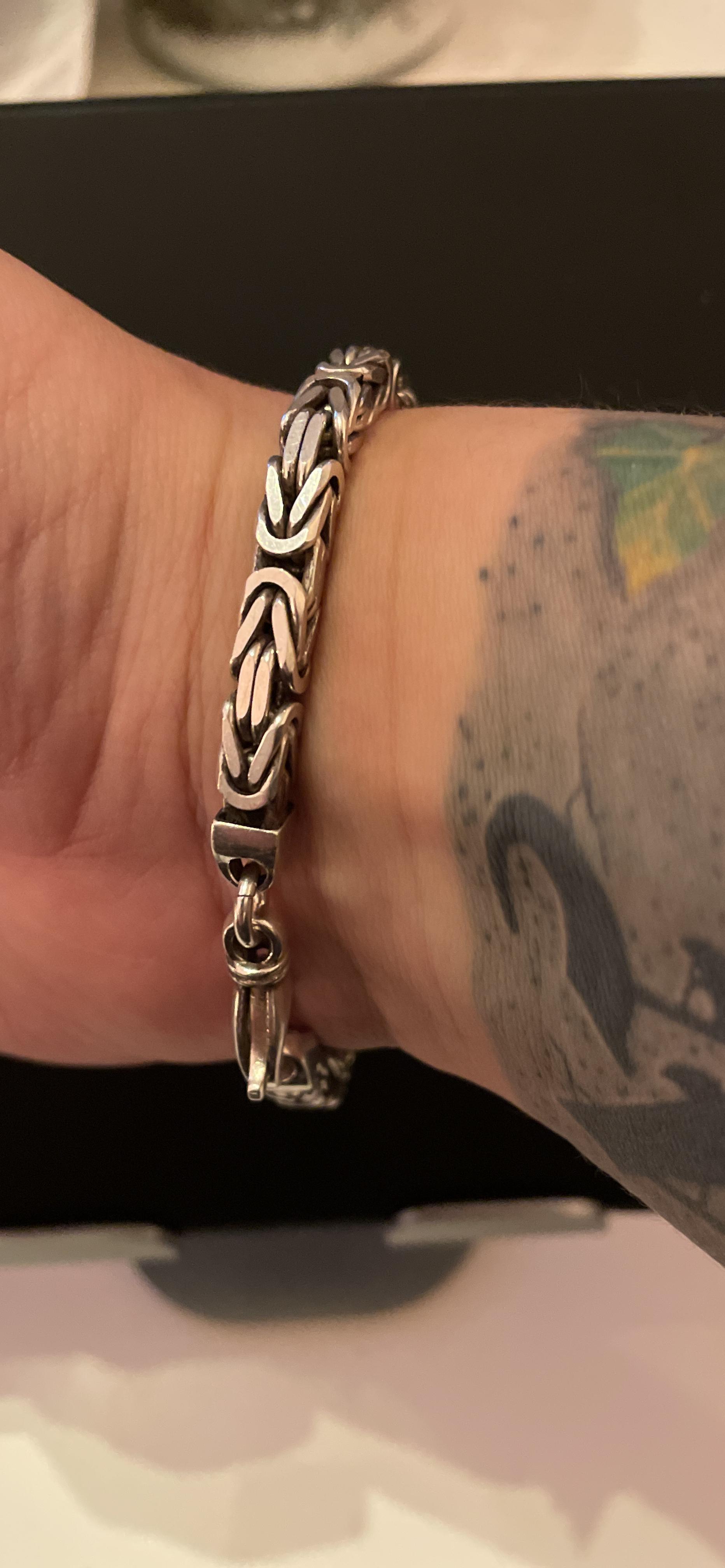 JEWLIX Königsarmbänder Armband Silber 925 6mm 21cm