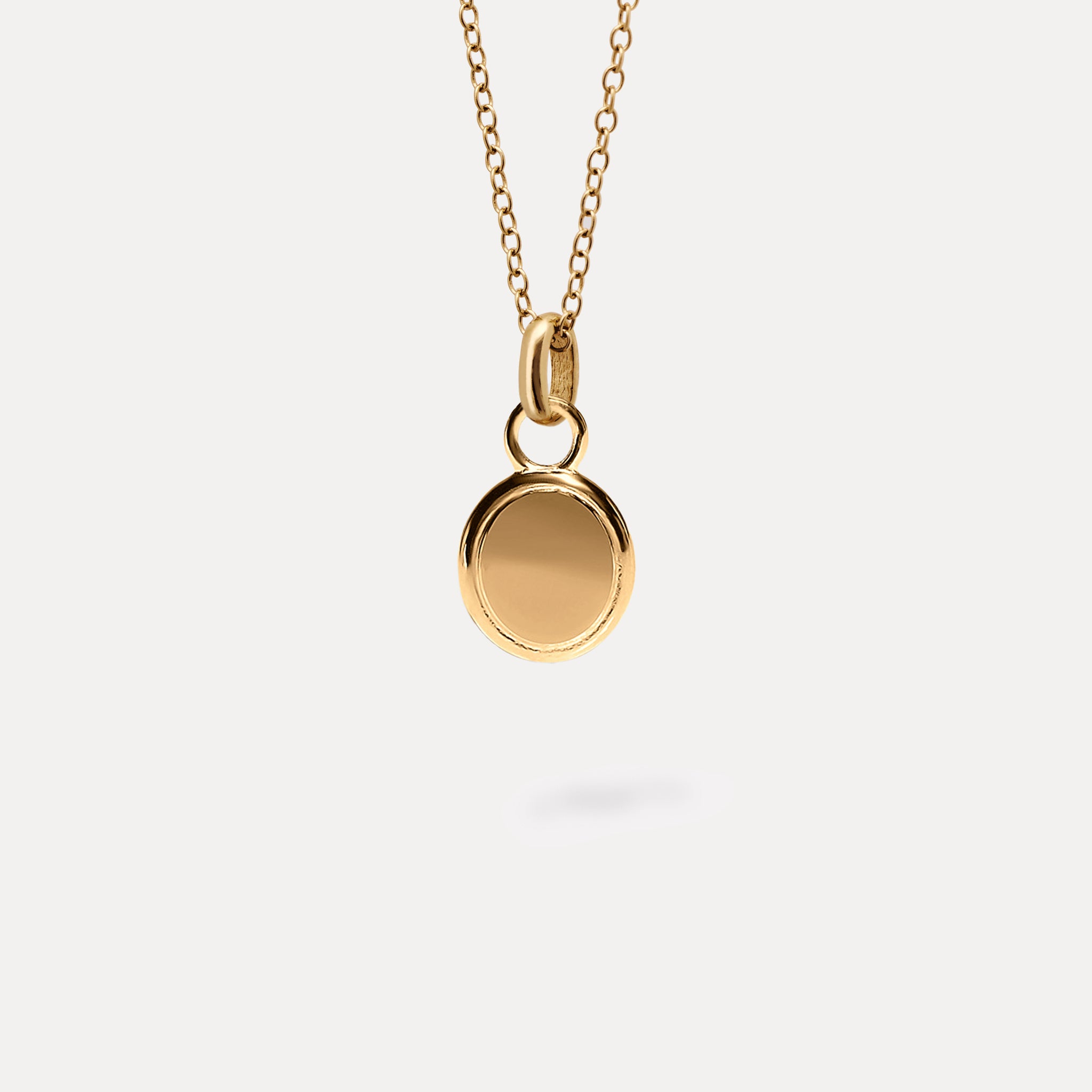 Stilnest Necklaces Emblem Kette Gold Vermeil 45cm gravierbar