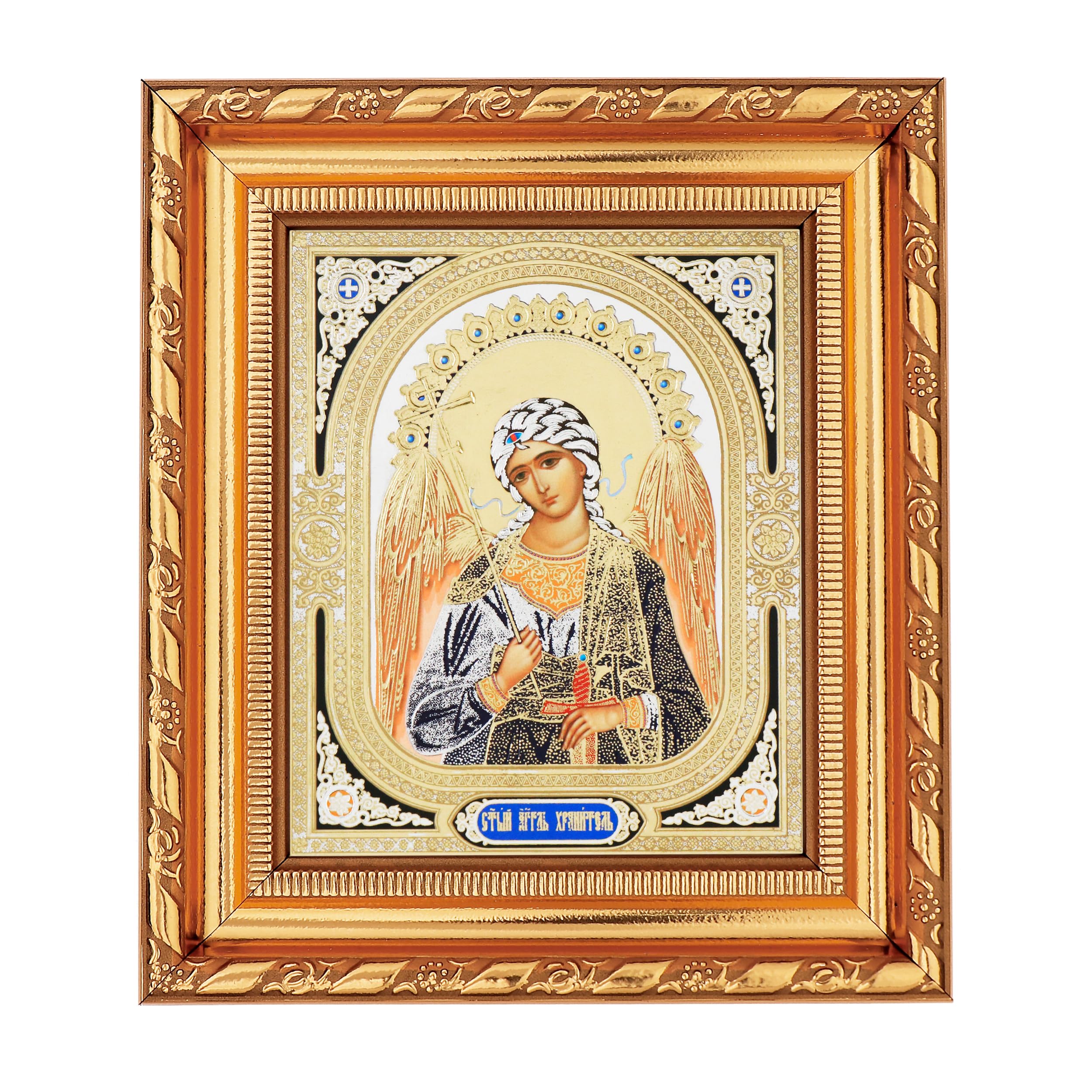 NKlaus Religious Icons Jesus Christus Ikone Rahmen Glas 14x16cm