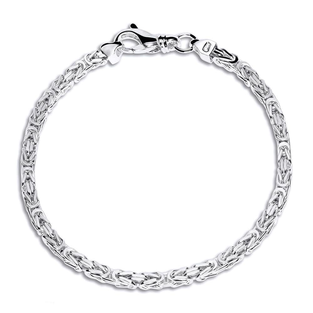 JEWLIX Königsarmbänder Silberarmband 925 3,5mm 21cm