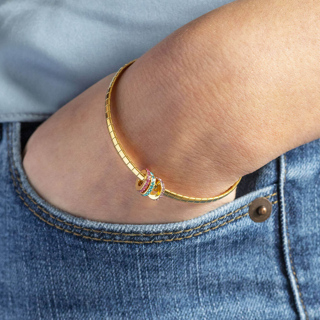 Joy by Corrine Smith Family Birthstone Rings Armband Gold Swarovski