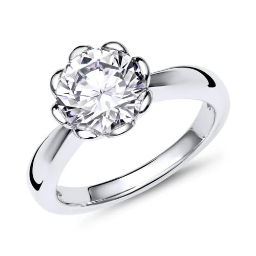 JEWLIX Verlobungsring 925 Silber Zirkonia Größe 56