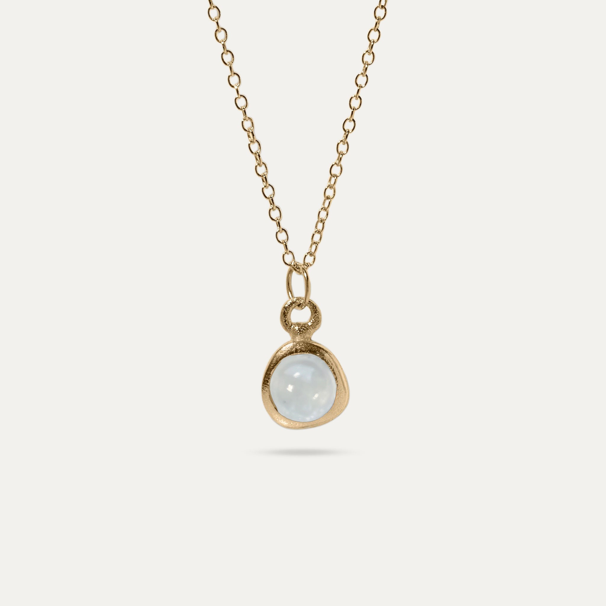 Stilnest Zodiac Birthstone Halskette 585 Gold Widder 45cm