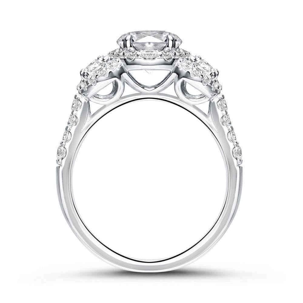 JEWLIX Verlobungsring Silber 925 Zirkonia Größe 54