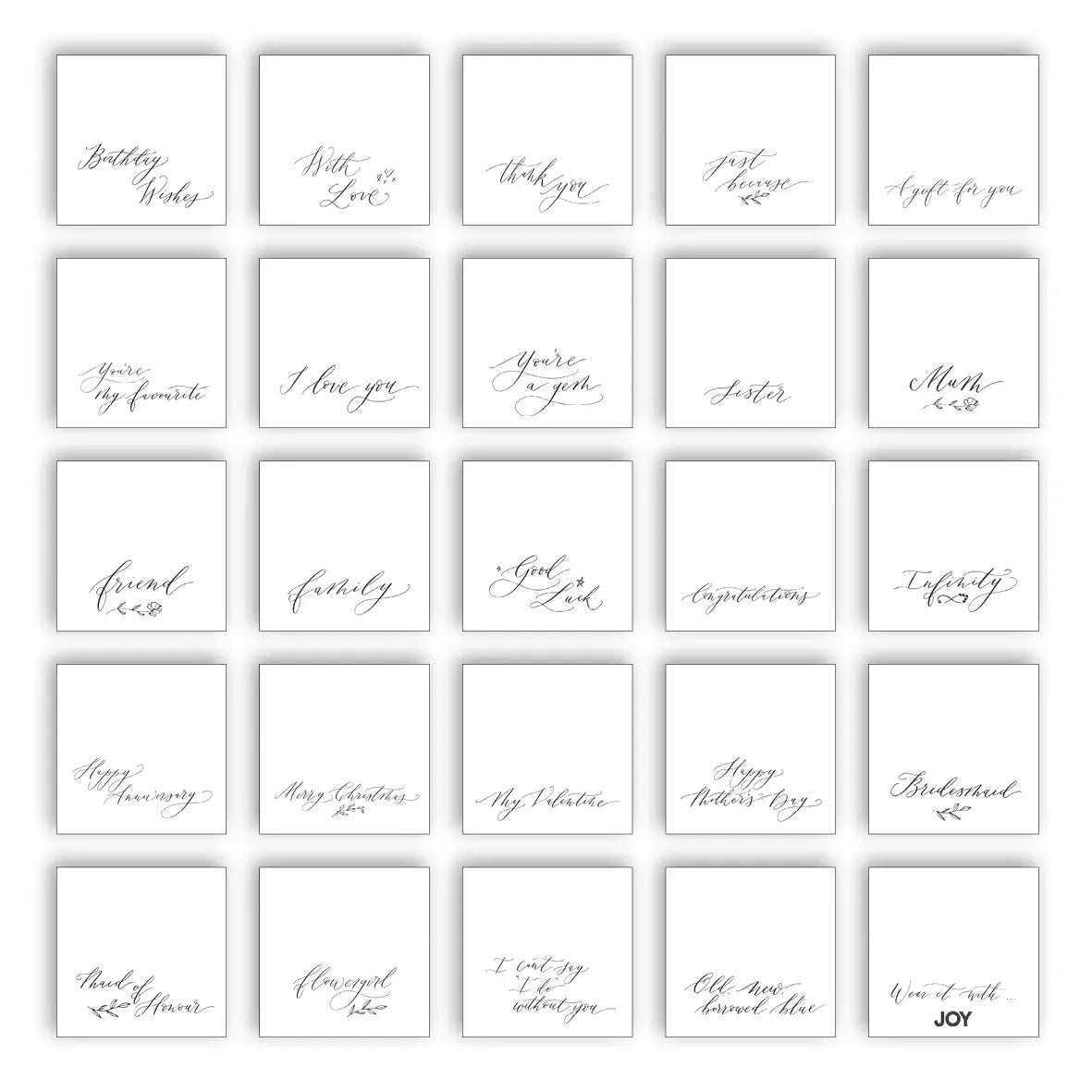 JOY by Corrine Smith Initial Ohrringe Perle Gold Buchstaben