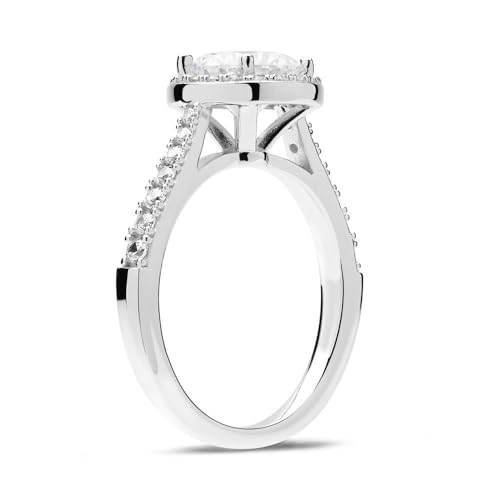 JEWLIX VR0159 Damenring Silber Gr.54mm Halo Zirkonia