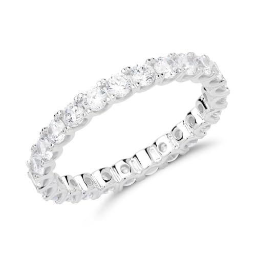 JEWLIX VR0162 Eternityring Silber Zirkonia Größe 50mm