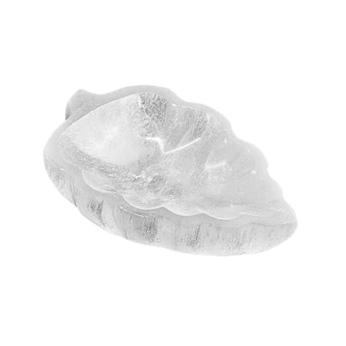 NKlaus Healing Crystals Selenit Blattschale 14 cm Energieschale