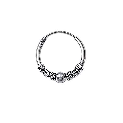 NKlaus Keltische Creole 925 Silber 18mm einzeln
