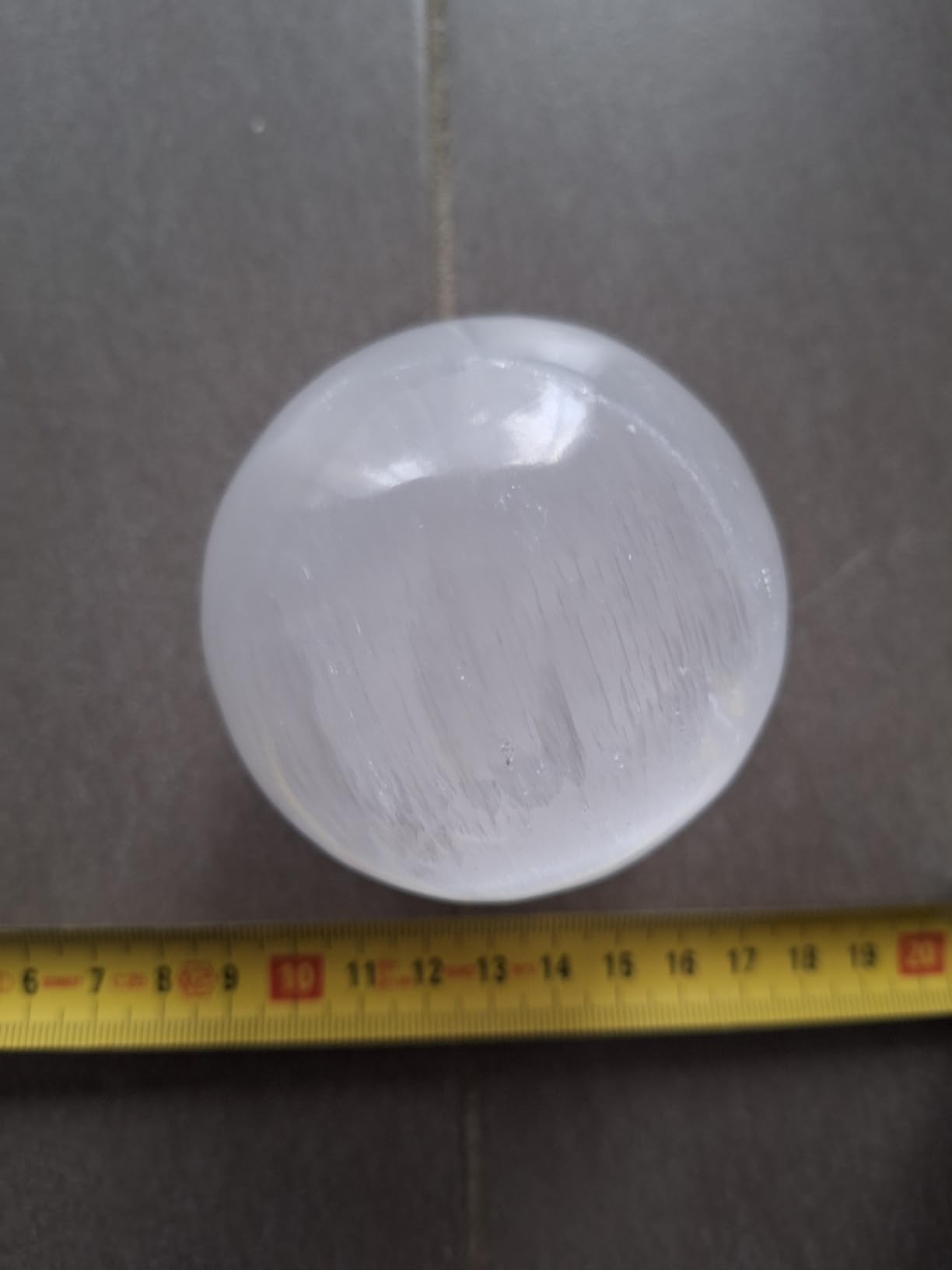 NKlaus Selenit Kugel Heilstein 70 mm poliert 460 g