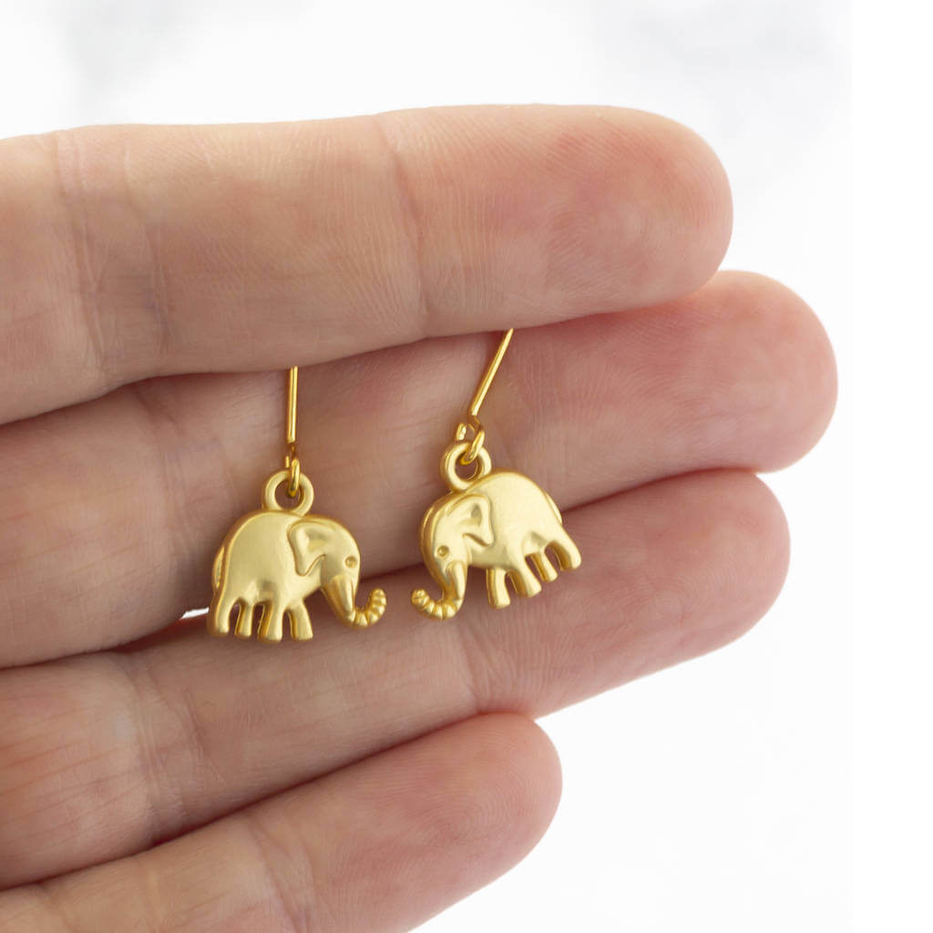 Joy by Corrine Smith Elephant Ohrringe Gold Silber