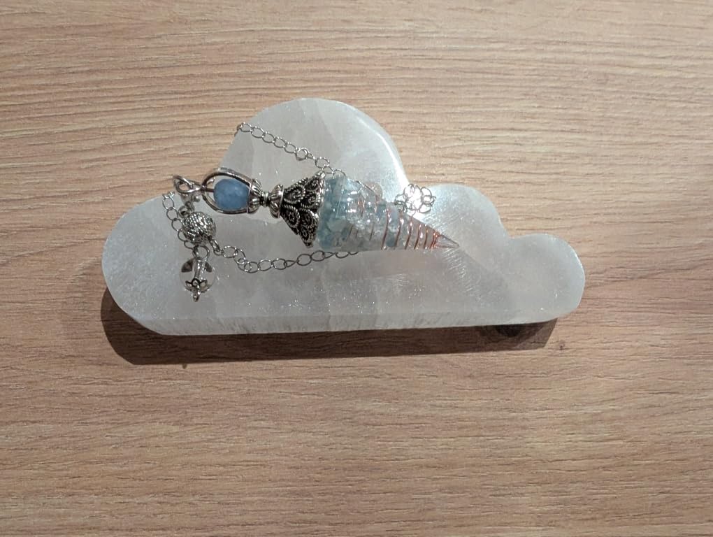 NKlaus Healing Crystals Selenit Wolke Ladeplatte 12x6 cm 160 g