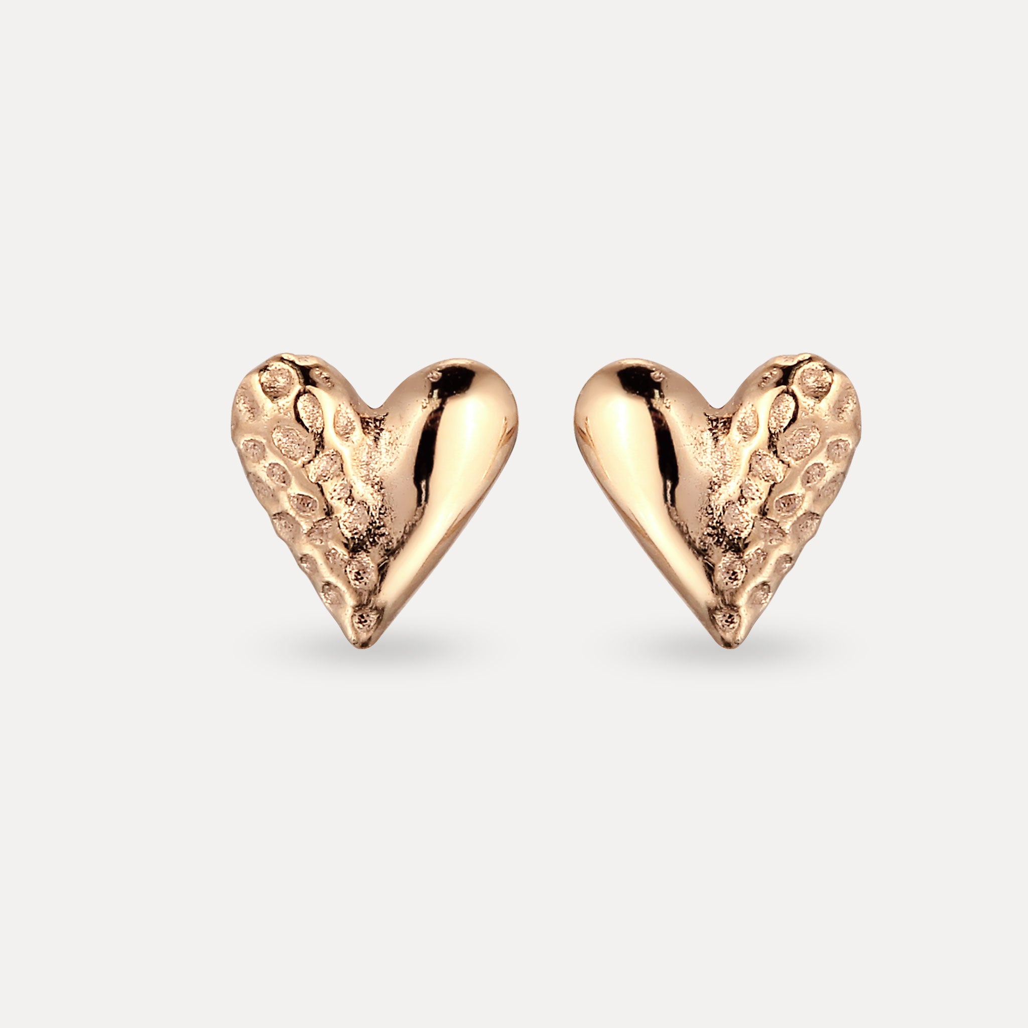 Stilnest Tiny Heart Ohrstecker 585 Gold Herz Mini Ohrringe