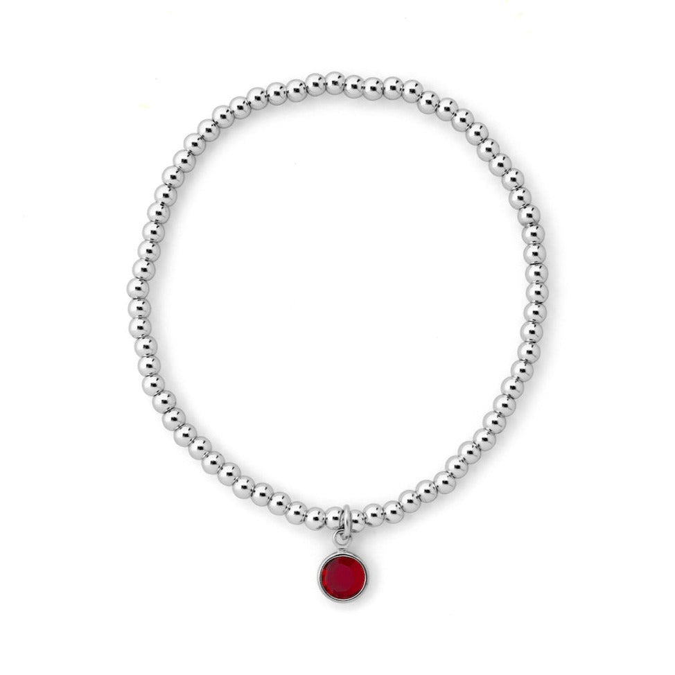 Joy by Corrine Smith Januar Armband versilbert Granat Geburtsstein