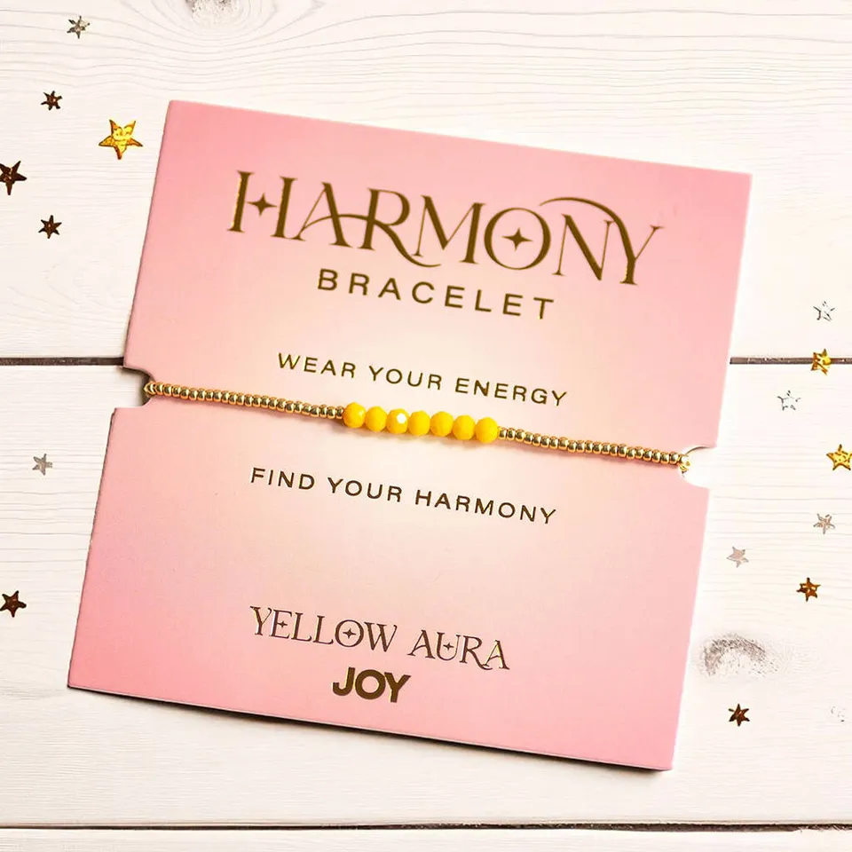Joy by Corrine Smith Yellow Aura Armband Gold mit Kristall