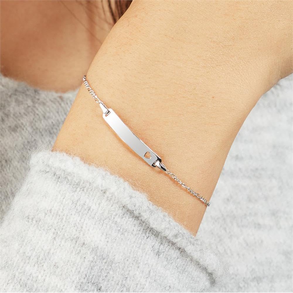 JEWLIX ID1011 ID-Armband 925 Silber 16 cm gravierbar
