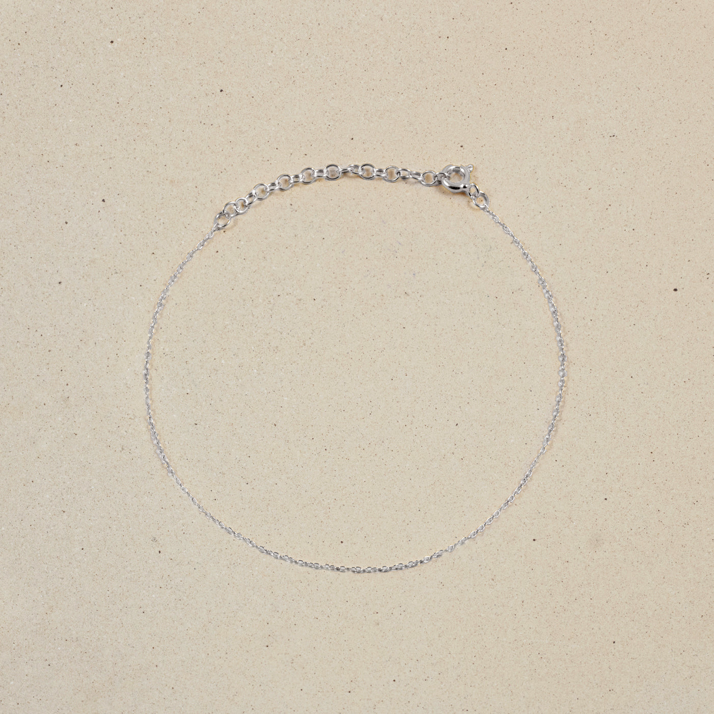Stilnest Anker Fußkette 22+5cm Gold Vermeil Sommer