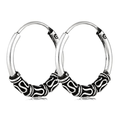 NKlaus Jewellery Keltische Creolen Silber 925 16 mm Paar
