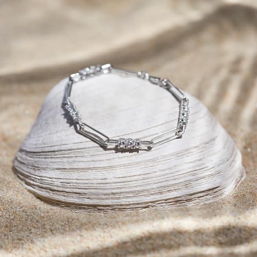 JEWLIX ID-Armband 925er Silber Rhodiniert Zirkonia