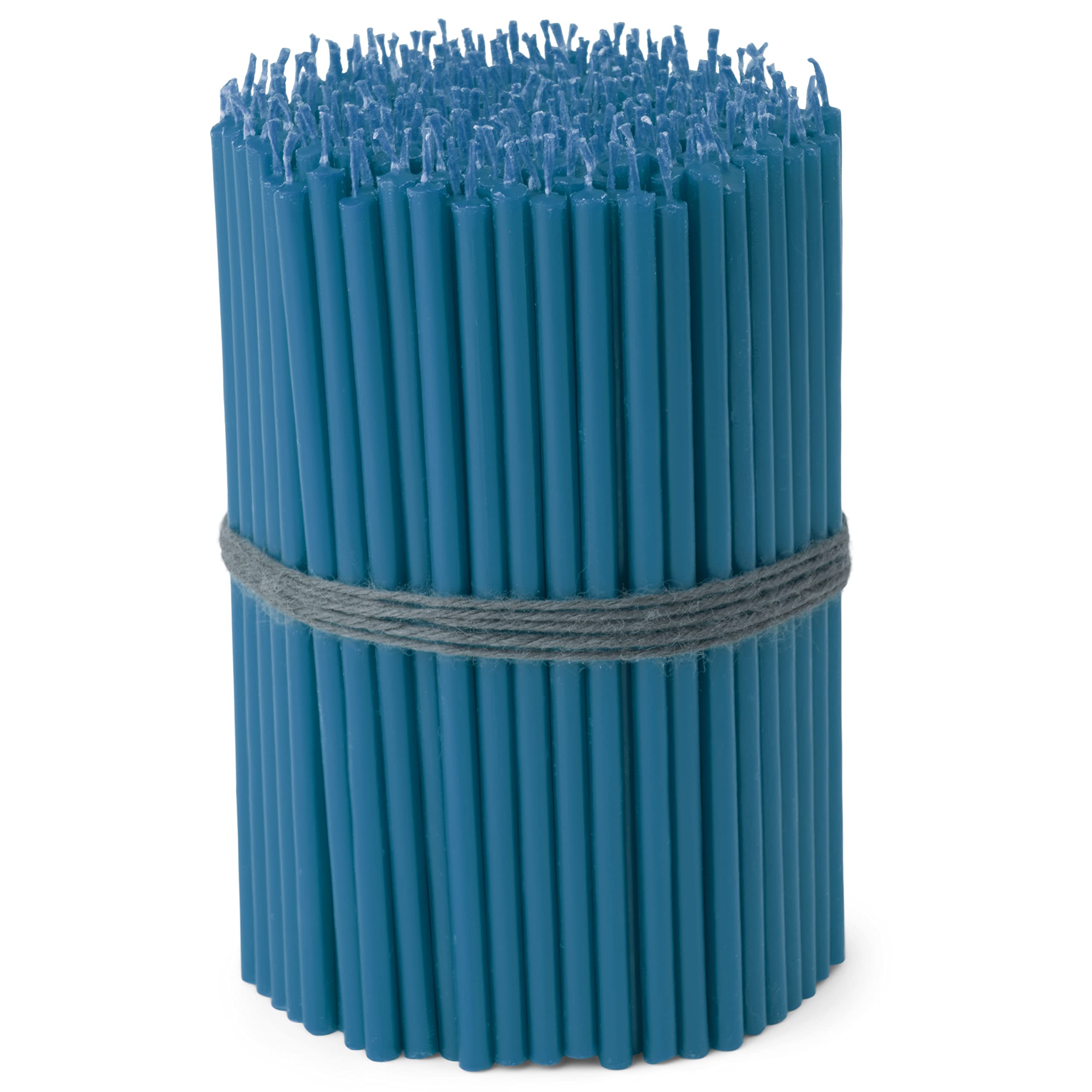 NKlaus Stabkerzen hellblau 16 cm 50 Stück Paraffin