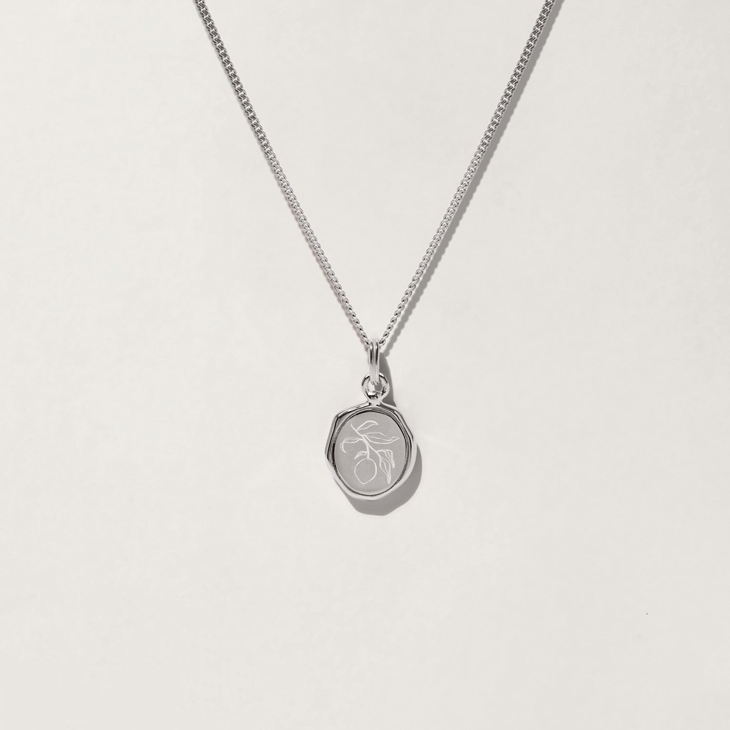Stilnest Eden Lemon Seal Kette Gold Vermeil 45cm Zitrone