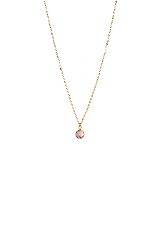 Joy by Corrine Smith June Birthstone Crystal Halskette Gold