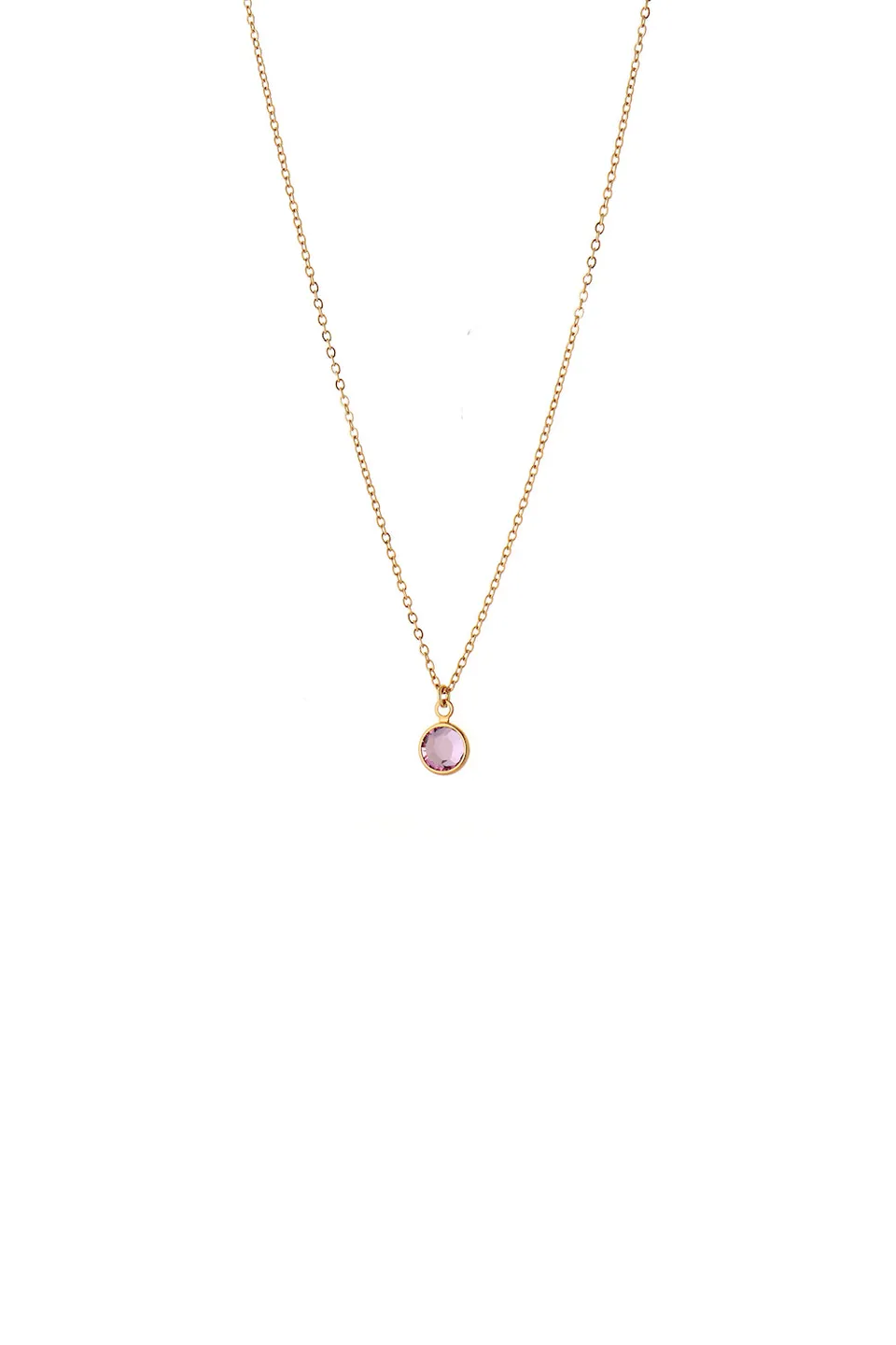 Joy by Corrine Smith June Birthstone Crystal Halskette Gold