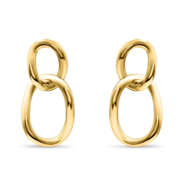 JEWLIX Ohrstecker 925 Silber Gold Damen Ohrringe