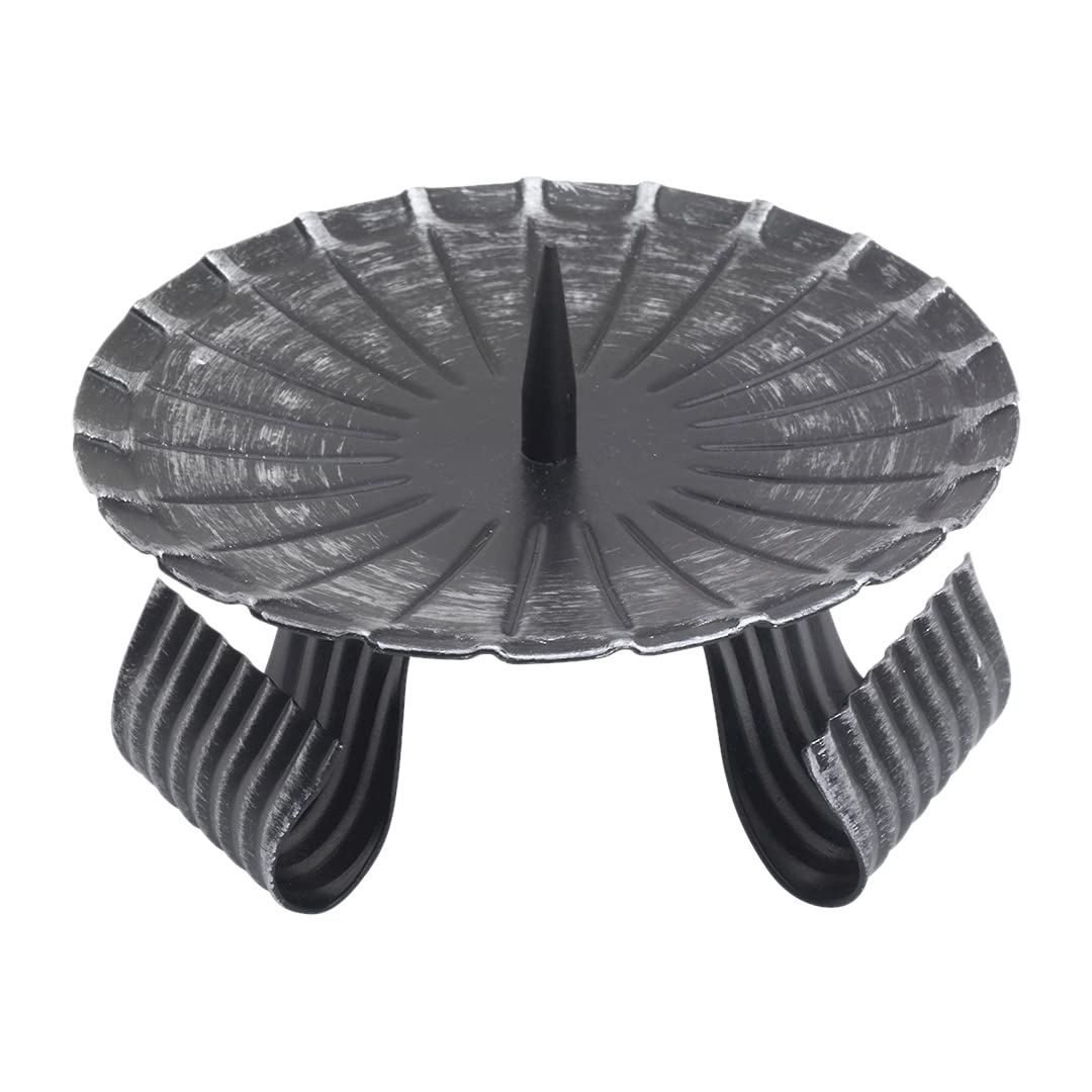 NKlaus CANDLE HOLDER Dreifußleuchter Eisen schwarz 12cm
