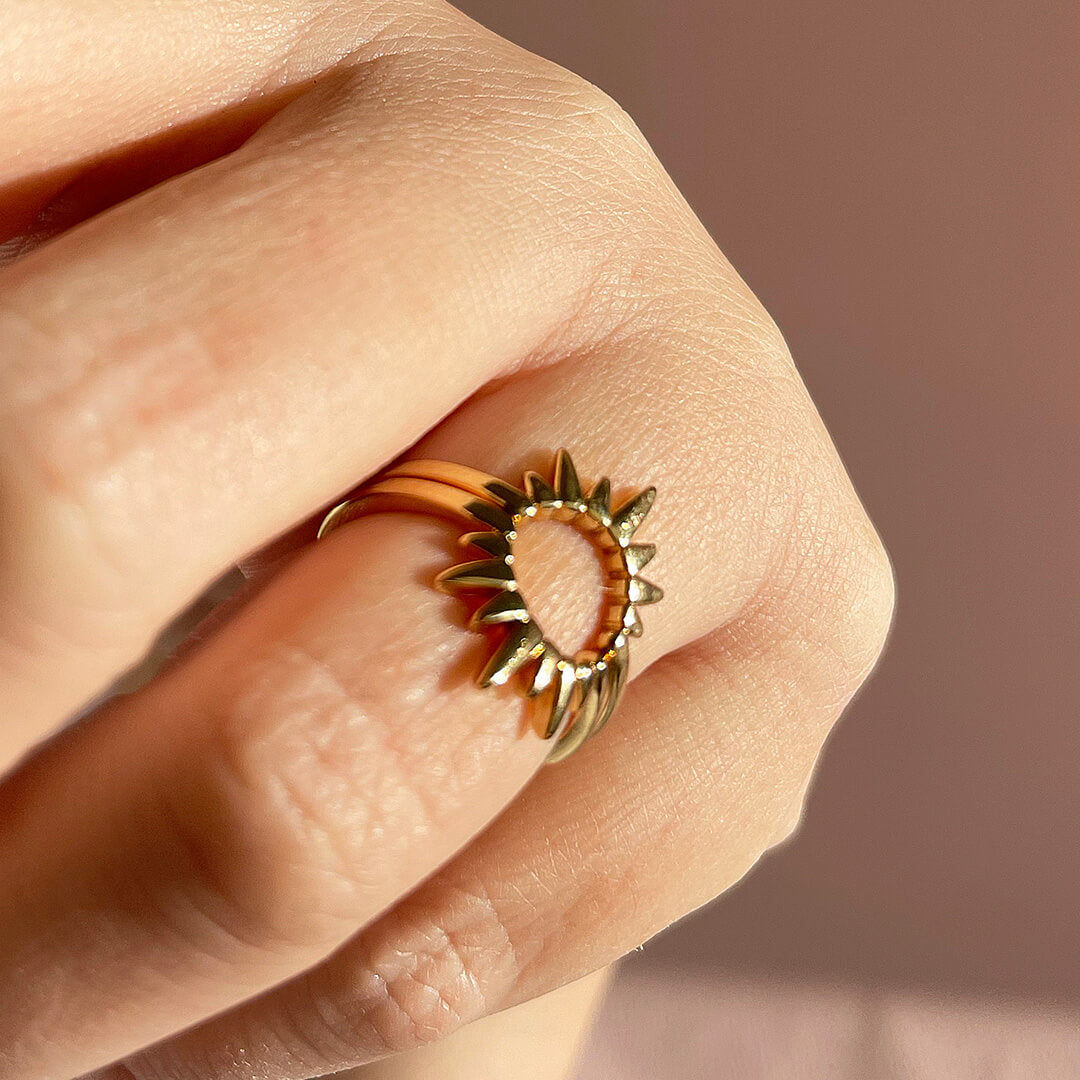 Joy by Corrine Smith Sol Duo Ring Set Gold limitiert